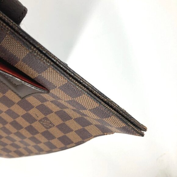 LOUIS VUITTON N51124 Damier Parioli GM Tote Bag Shoulder Bag Canvas Ebene Brown - Picture 10 of 16